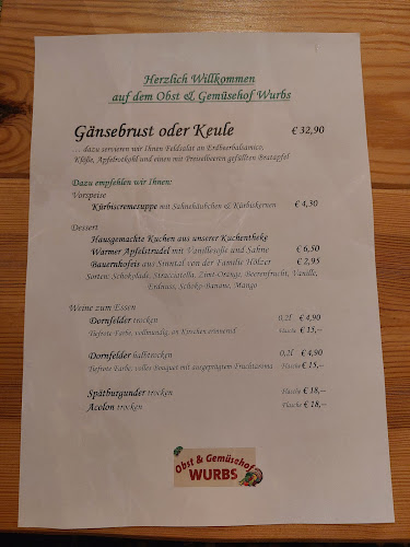 Opinii despre Obst-und Gemüsehof Wurbs GmbH în Emmen - Gastronomie und Hotellerie