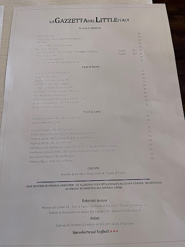 Opinii despre Osteria Little Italy în Basel - Gastronomie und Hotellerie