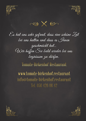 Opinii despre Tomate-Birkenhof Restaurant în Wettingen - Gastronomie und Hotellerie