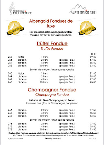 FONDUE HOUSE DU PONT - Luzern