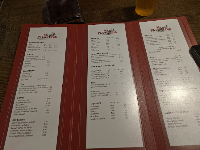 Opinii despre Pickwick în Aarau - Gastronomie und Hotellerie