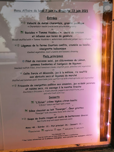 Opinii despre Restaurant du Creux-de-Genthod în Genthod - Gastronomie und Hotellerie