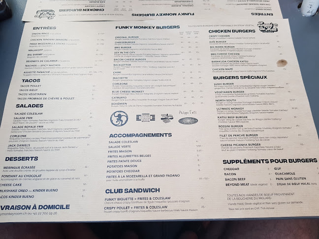 Opinii despre Funky Monkey Room în Geneva - Gastronomie und Hotellerie