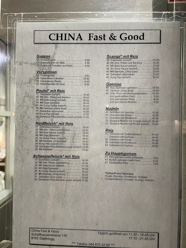 Opinii despre China Fast + Good în Opfikon - Gastronomie und Hotellerie