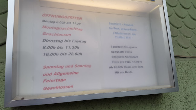 Opinii despre Zum Grünen Baum în Niederurnen - Gastronomie und Hotellerie