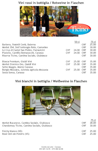 Opinii despre Grotto Carasso în Bellinzona - Gastronomie und Hotellerie