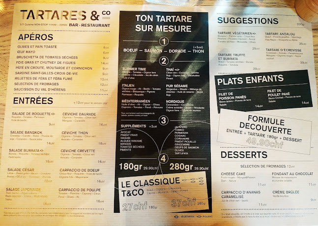 Opinii despre Tartares & Co în Geneva - Gastronomie und Hotellerie