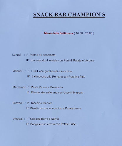 Champion's Snack Bar