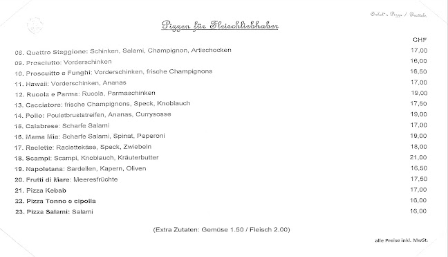 Opinii despre Onkel's Pizza în Pratteln - Gastronomie und Hotellerie