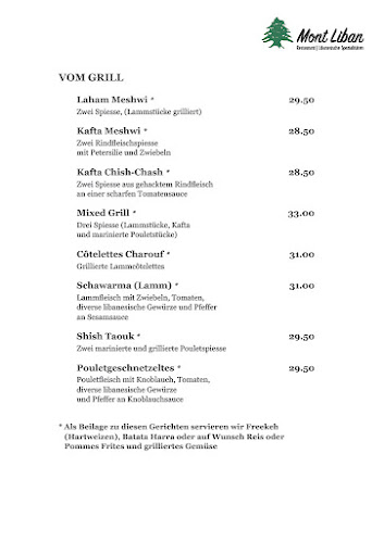 Restaurant Mont Liban Bern