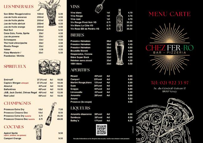 Opinii despre Pizzeria Chez FER-RO Vevey în Vevey - Gastronomie und Hotellerie