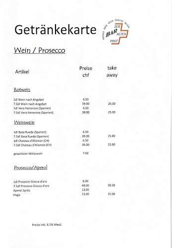 Bar Zur alten Post - Risch-Rotkreuz