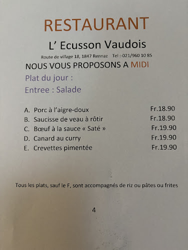Opinii despre Hôtel de l'Ecusson Vaudois în Rennaz - Gastronomie und Hotellerie