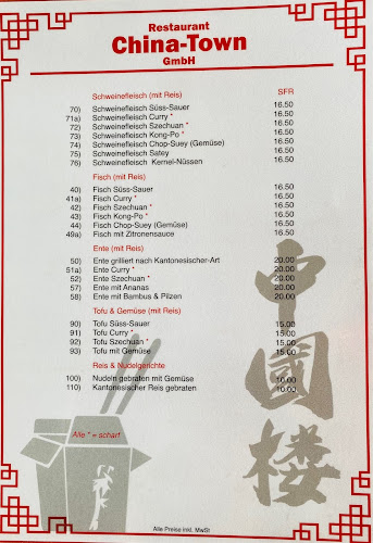 Opinii despre Restaurant China Town în Muri bei Bern - Gastronomie und Hotellerie