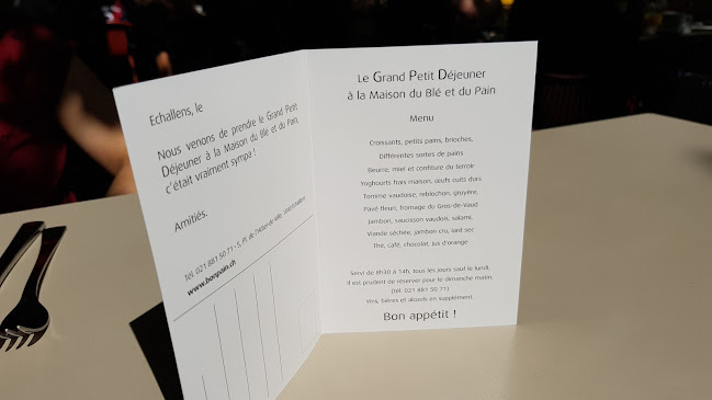 Opinii despre House of Wheat and Bread în Échallens - Gastronomie und Hotellerie