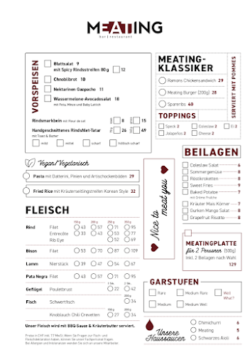Opinii despre Meating în Zug - Gastronomie und Hotellerie