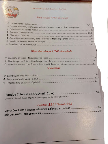 Opinii despre Chez Tony Café restaurant în La Chaux-de-Fonds - Gastronomie und Hotellerie