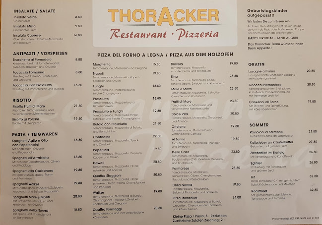 Restaurant Pizzeria Thoracker