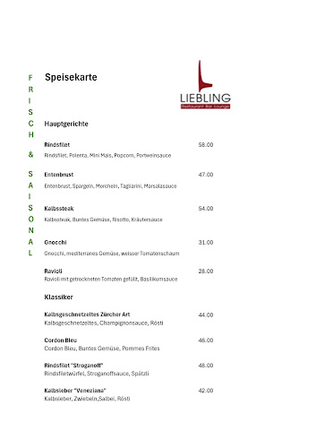 Opinii despre LIEBLING Restaurant.Bar.Lounge în Schlieren - Gastronomie und Hotellerie