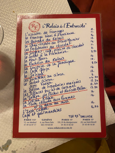 Opinii despre Relais de l'Entrecôte Genève în Geneva - Gastronomie und Hotellerie